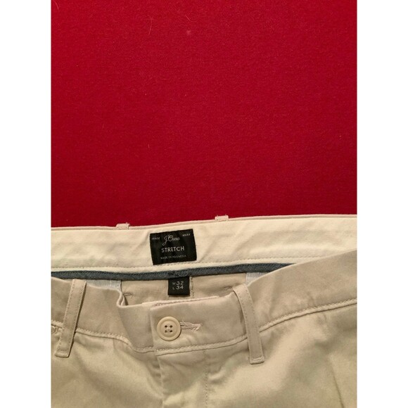 J Crew men flat front khakis stretch 32x34 - Picture 2 of 3